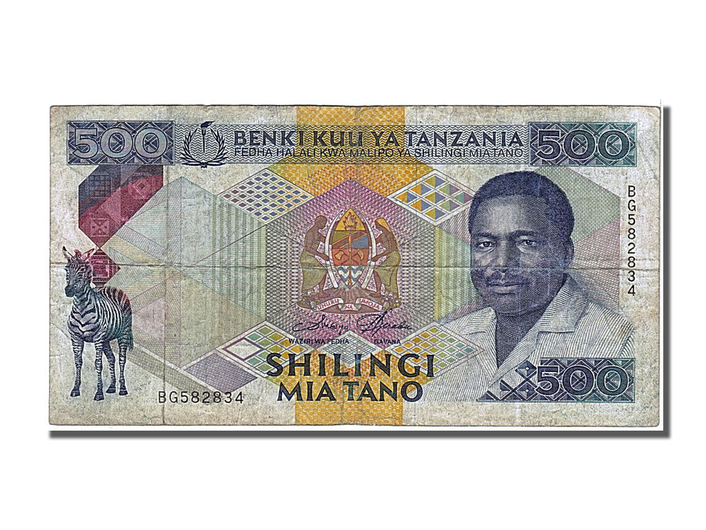 Banknot, 
  
  Tanzania, 
  
  500 Shilingi