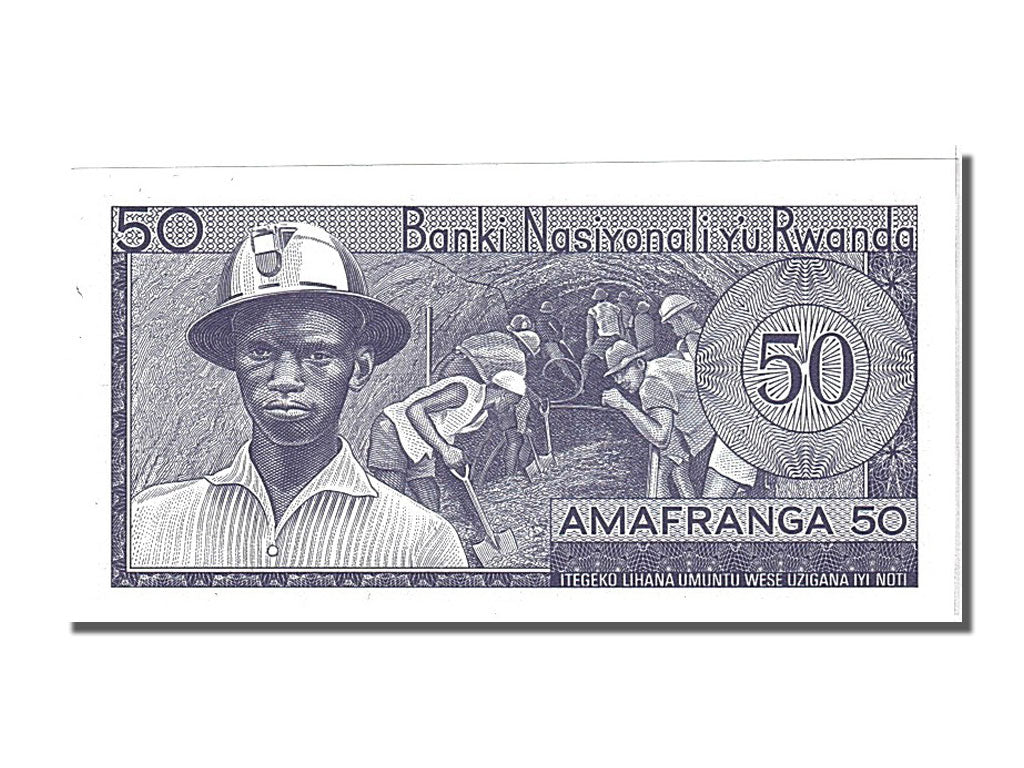 Banknot, 
  
  Rwanda, 
  
  50 franków