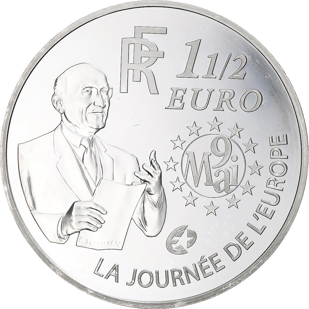 Francja, 
  
  La Journée De L'Europe, 
  
  1-1/2 euro