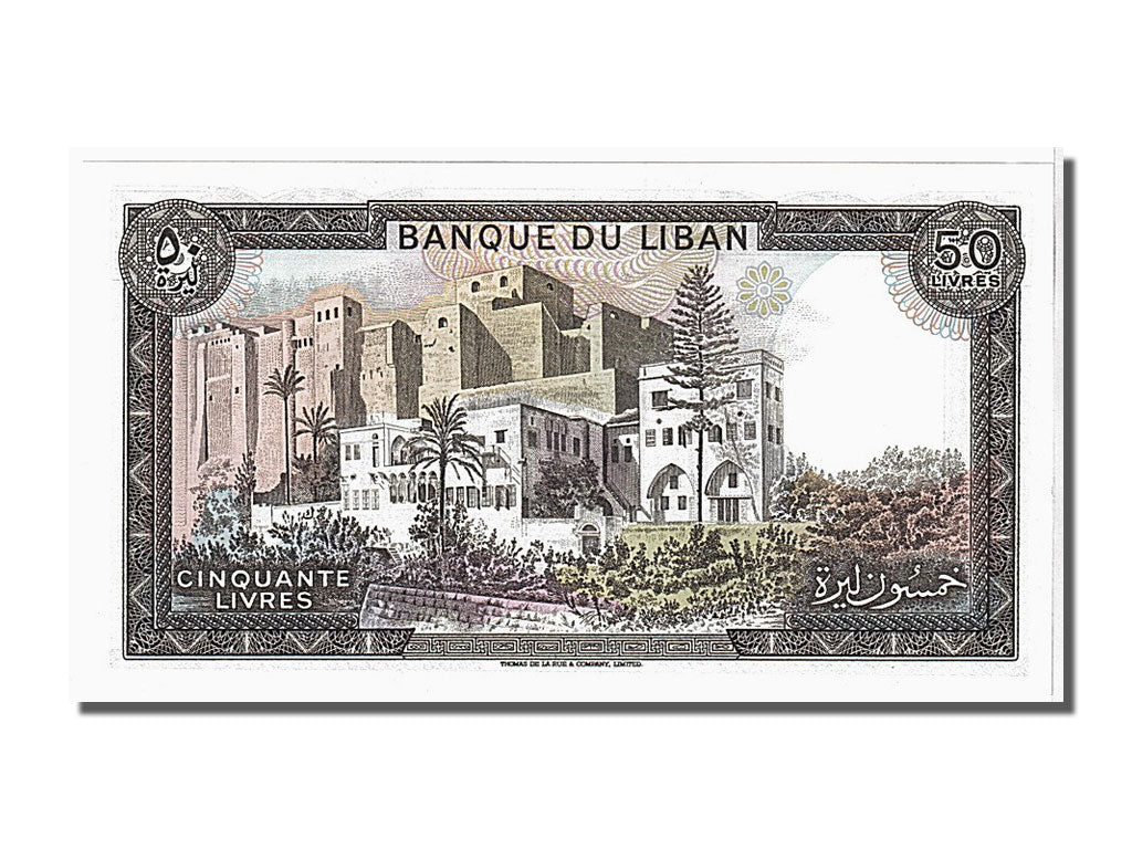 Banknot, 
  
  Liban, 
  
  50 liwrów