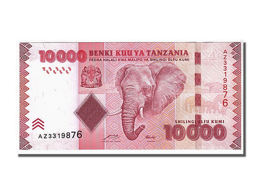 Banknot, 
  
  Tanzania, 
  
  10