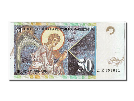 Banknot, 
  
  Macedonia, 
  
  50 denarów