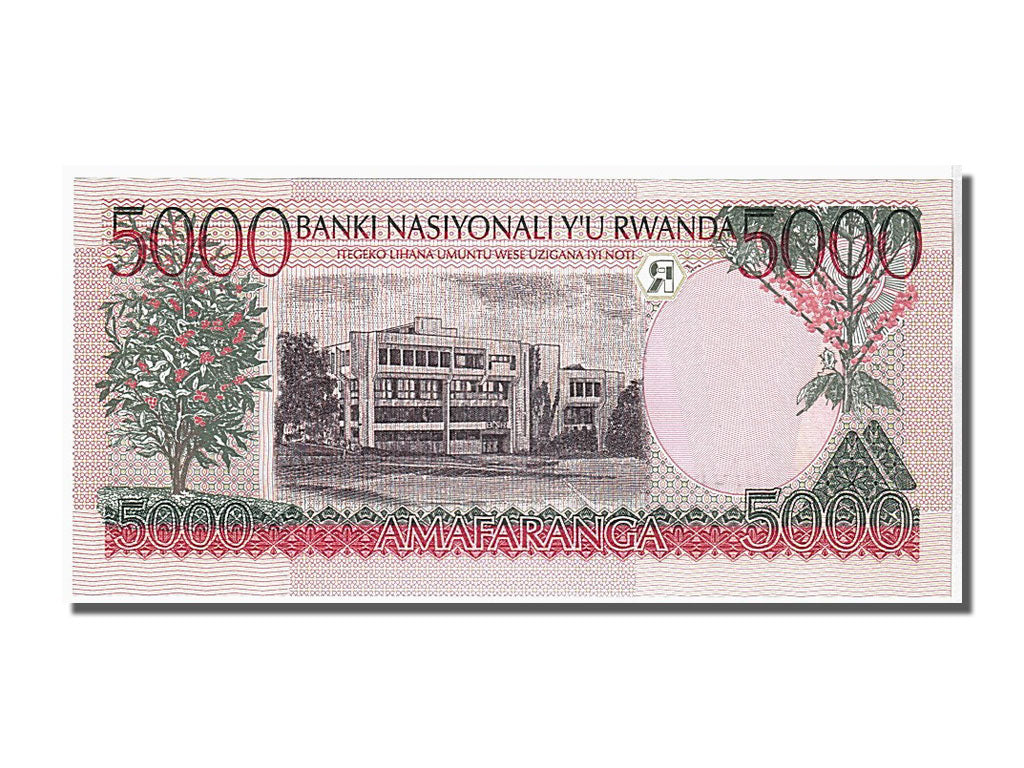 Banknot, 
  
  Rwanda, 
  
  5000 franków