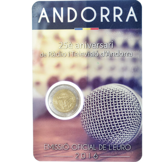 Andora, 
  
  2 euro, 
  
  25. Jahrestag des Radiosenders