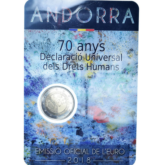 Andora, 
  
  2 euro, 
  
  Droits de l'homme