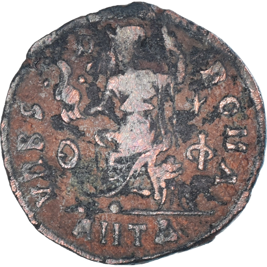 Moneta, 
  
  Walentynian II, 
  
  Follis