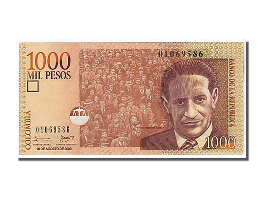 Banknot, 
  
  Kolumbia, 
  
  1000 peso