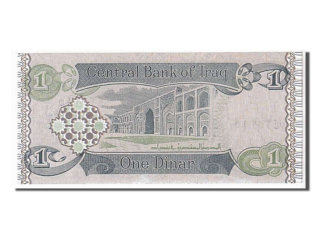 Banknot, 
  
  Irak, 
  
  1 dinar