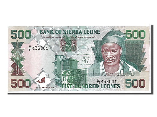 Banknot, 
  
  Sierra Leone, 
  
  500 Leonów