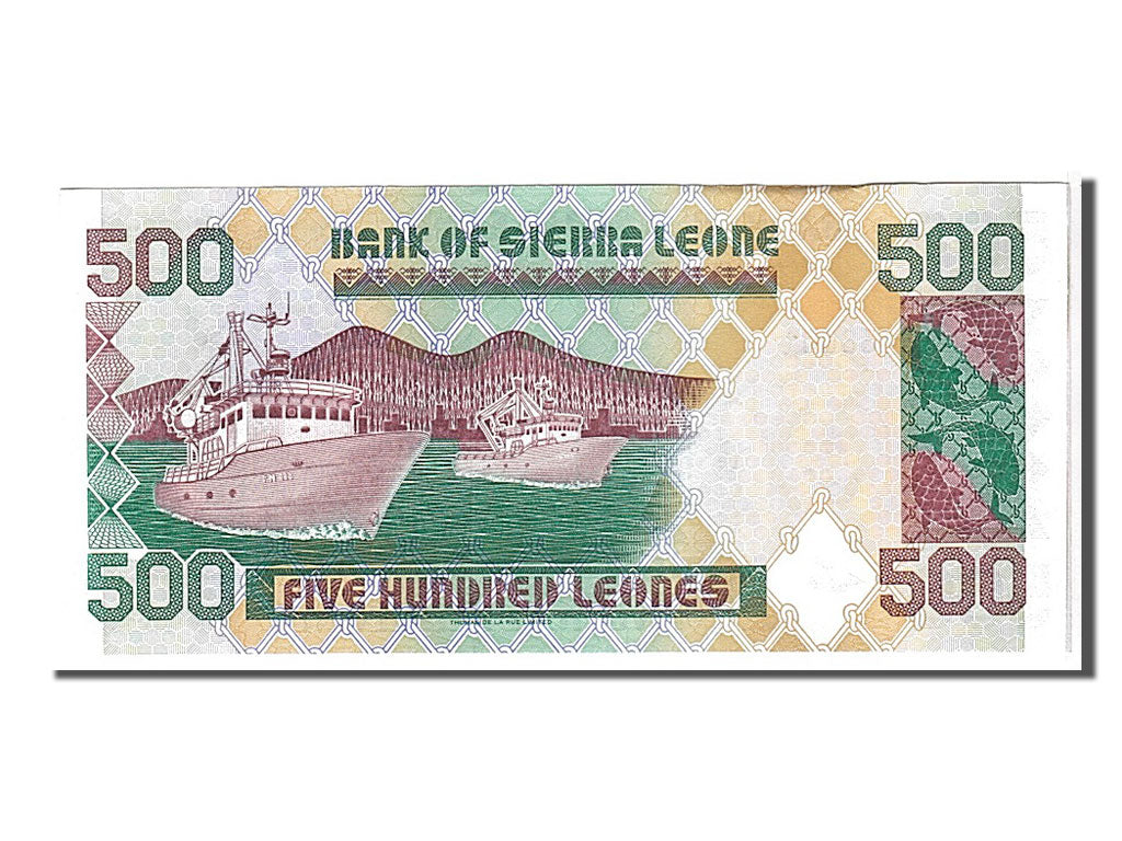 Banknot, 
  
  Sierra Leone, 
  
  500 Leonów