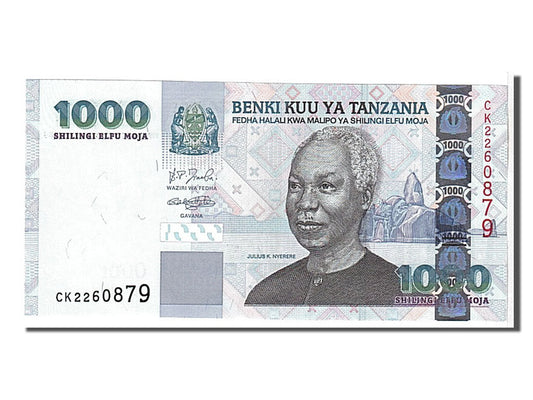 Banknot, 
  
  Tanzania, 
  
  1000 Shilingi