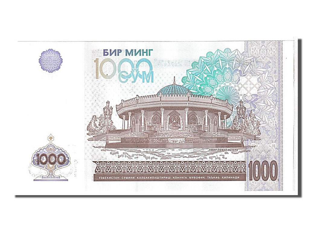 Banknot, 
  
  Uzbekistan, 
  
  Suma 1000