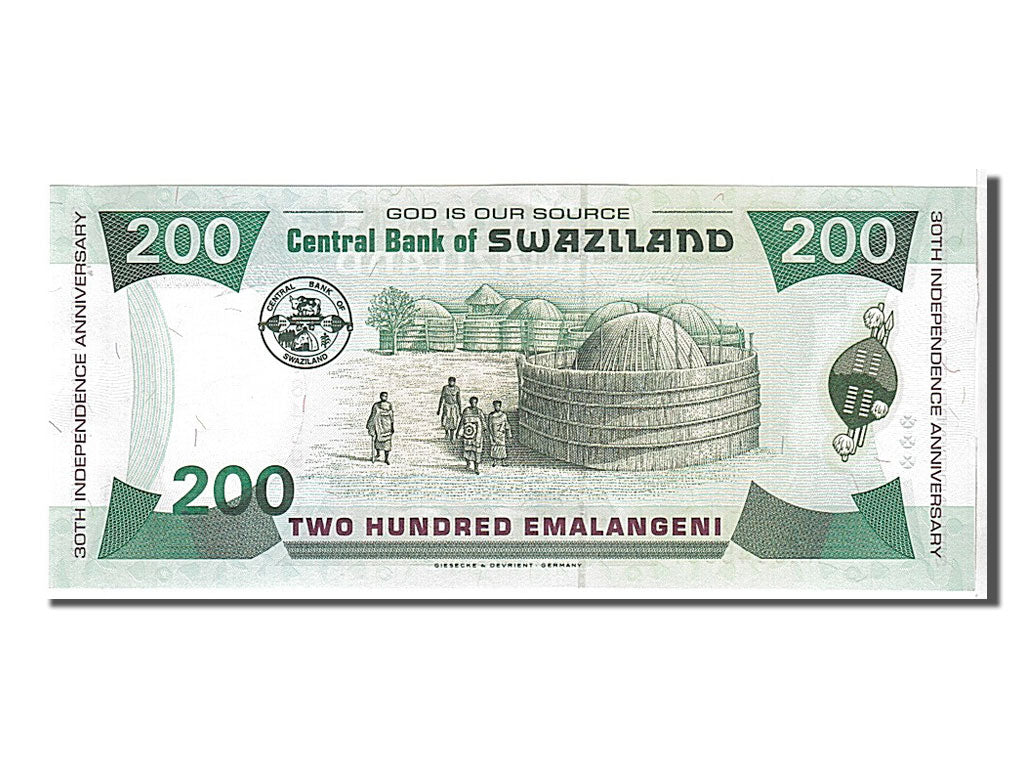 Banknot, 
  
  Suazi, 
  
  200 Emalangeni