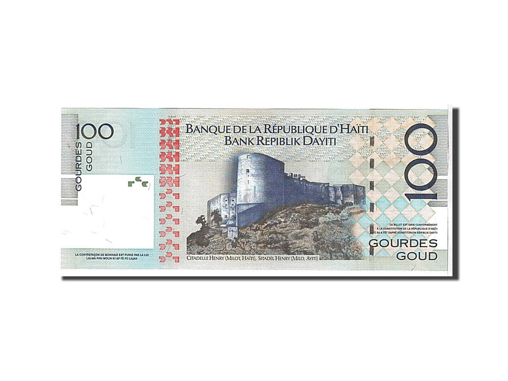 Banknot, 
  
  Haiti, 
  
  100 Gourde