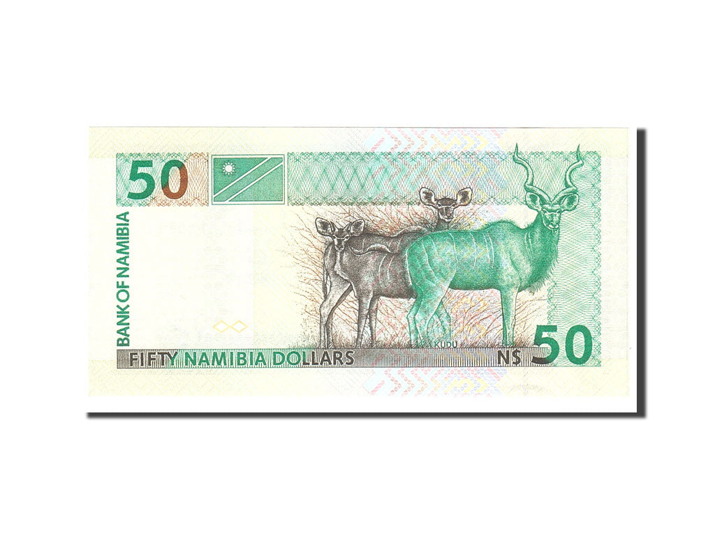 Banknot, 
  
  Namibia, 
  
  50 dolarów namibijskich