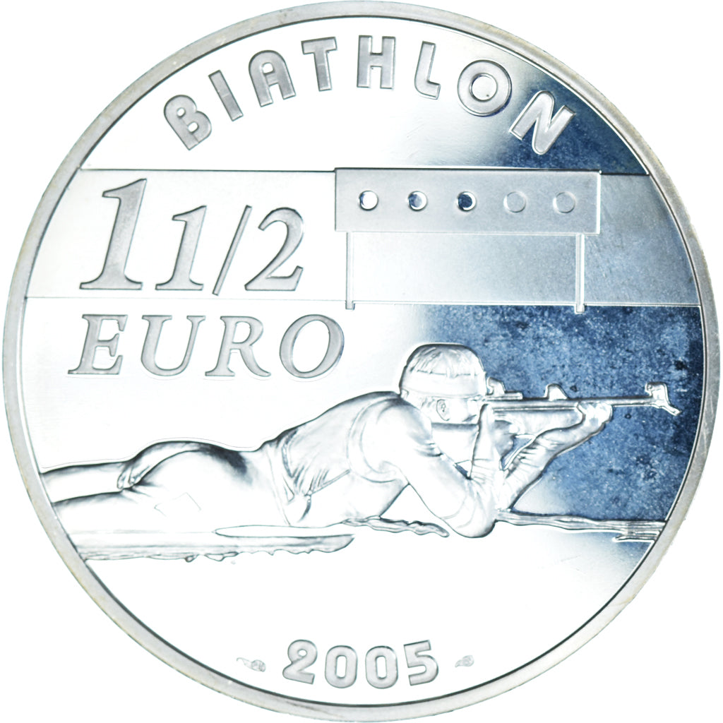 Francja, 
  
  biatlon, 
  
  1-1/2 euro