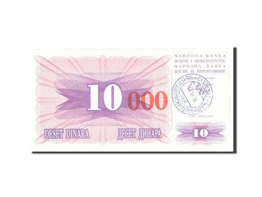 Banknot, 
  
  Bośnia - Hercegowina, 
  
  10