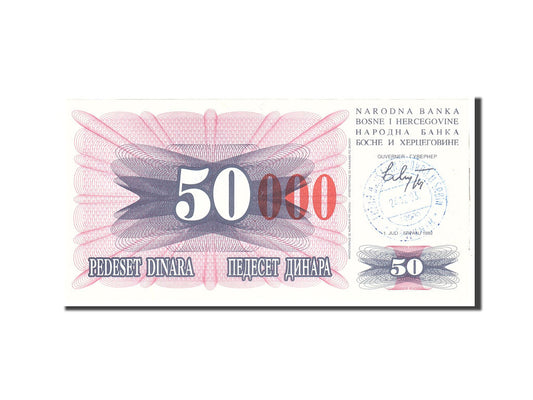 Banknot, 
  
  Bośnia - Hercegowina, 
  
  50