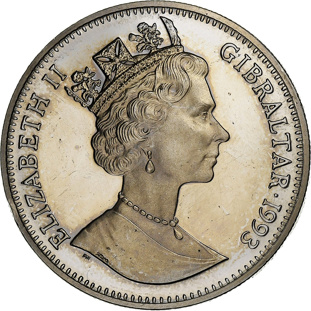 Gibraltar, 
  
  Elżbieta II., 
  
  2,8 ECU