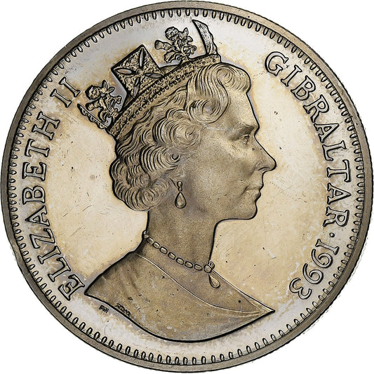 Gibraltar, 
  
  Elżbieta II., 
  
  2,8 ECU