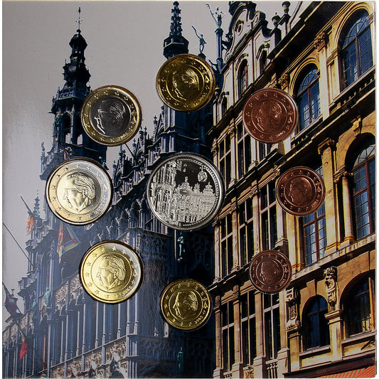 Belgia, 
  
  1 cent za 2 euro, 
  
  Bruksela – Grand’Place