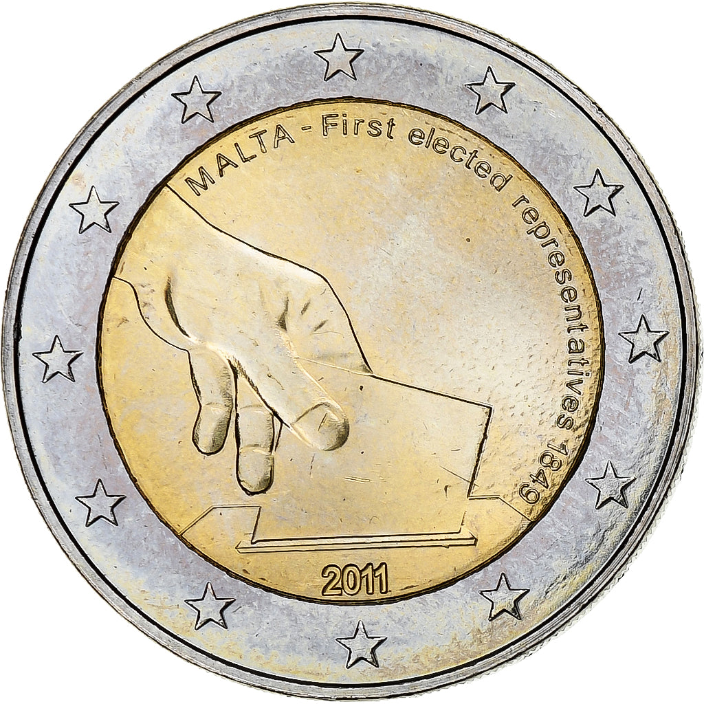 Malta, 
  
  2 euro, 
  
  Premierenwahlen 2011