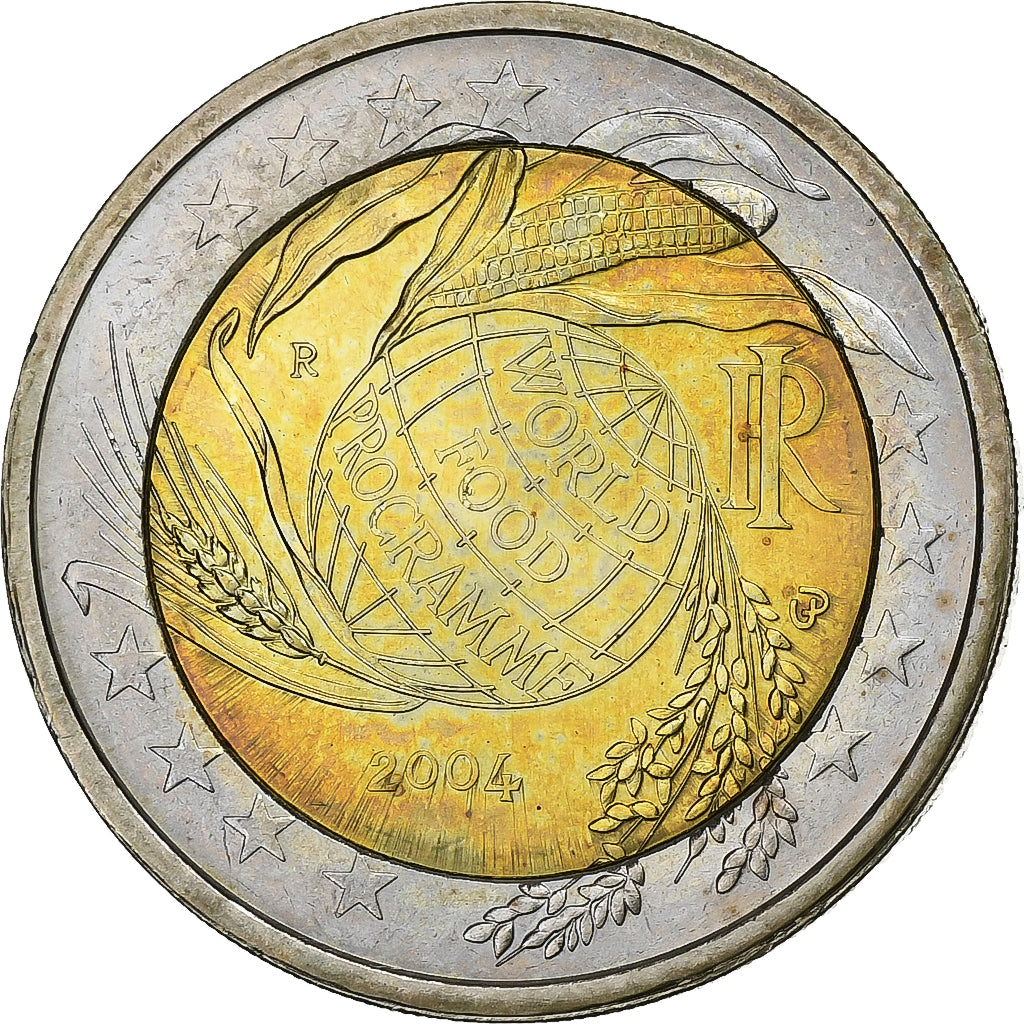 włoski, 
  
  2 euro, 
  
  2004