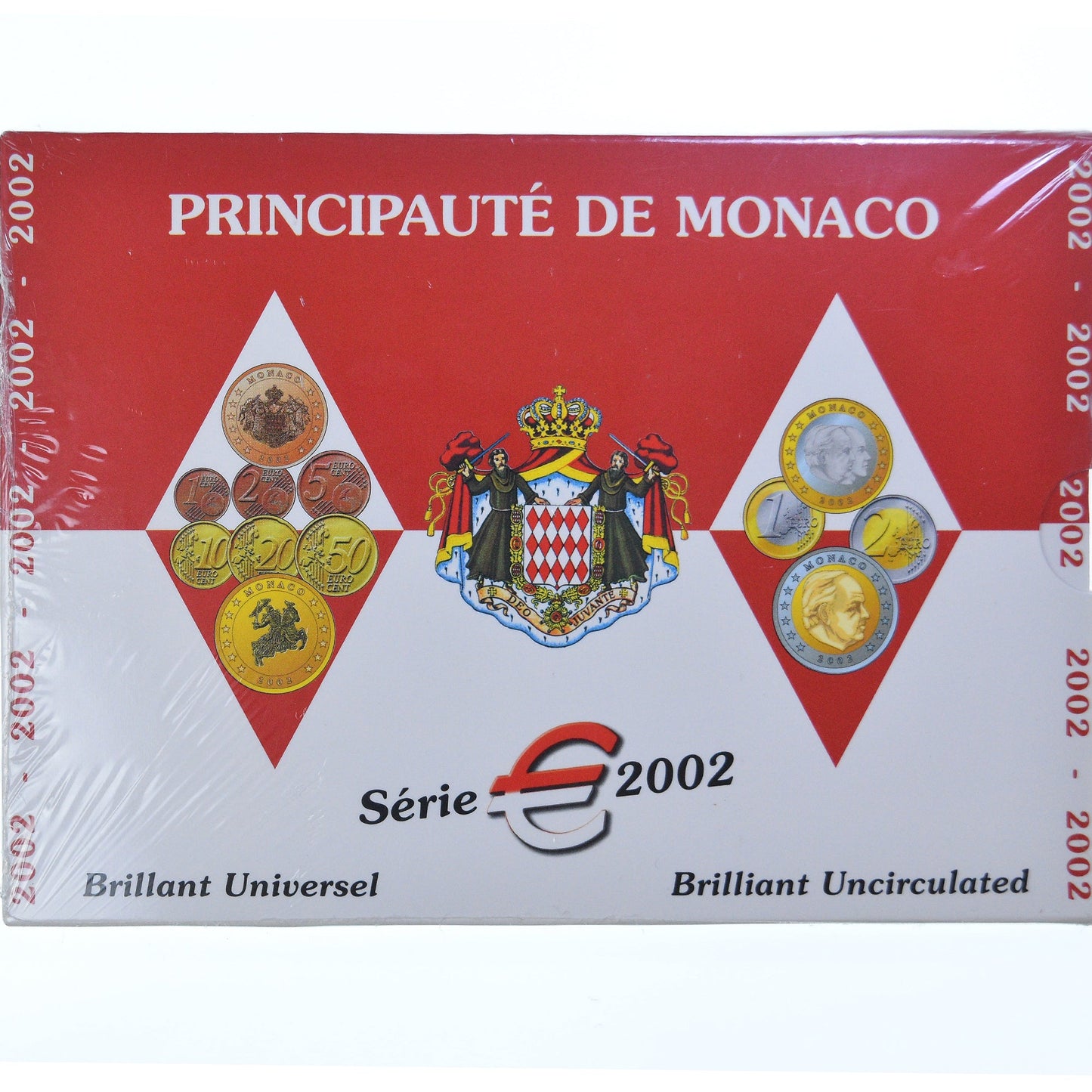 Monako, 
  
  Setze 1 ct. - 2 euro, 
  
  Rainier III