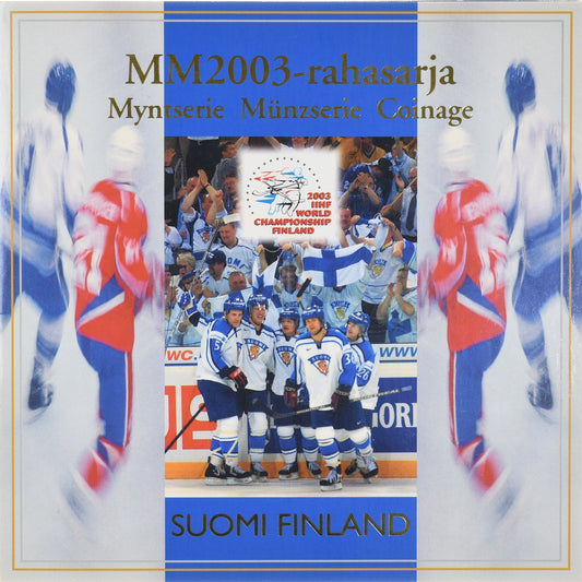 Finlandia, 
  
  Setze 1 ct. - 2 euro, 
  
  IIHF Hockey-Weltmeisterschaft