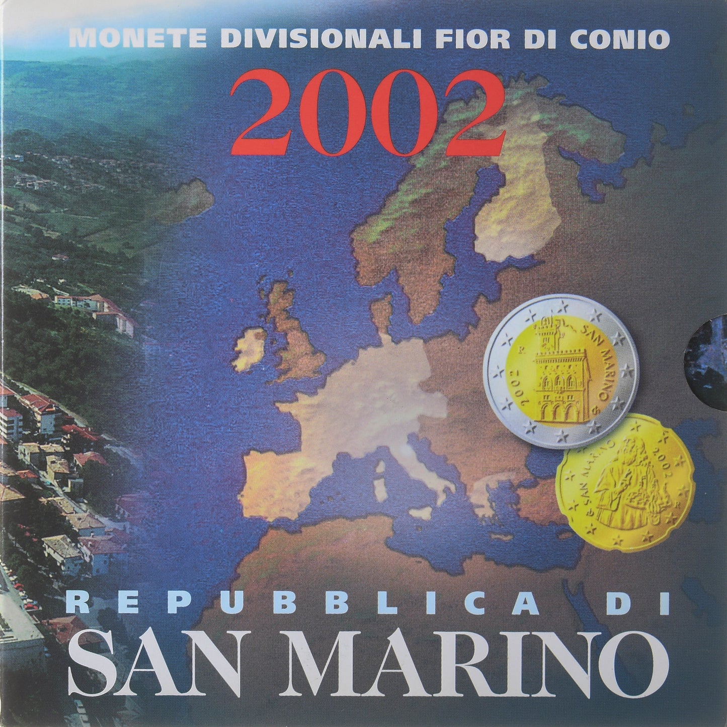 San Marino, 
  
  Setze 1 ct. - 2 euro, 
  
  Seria Divisionnelle