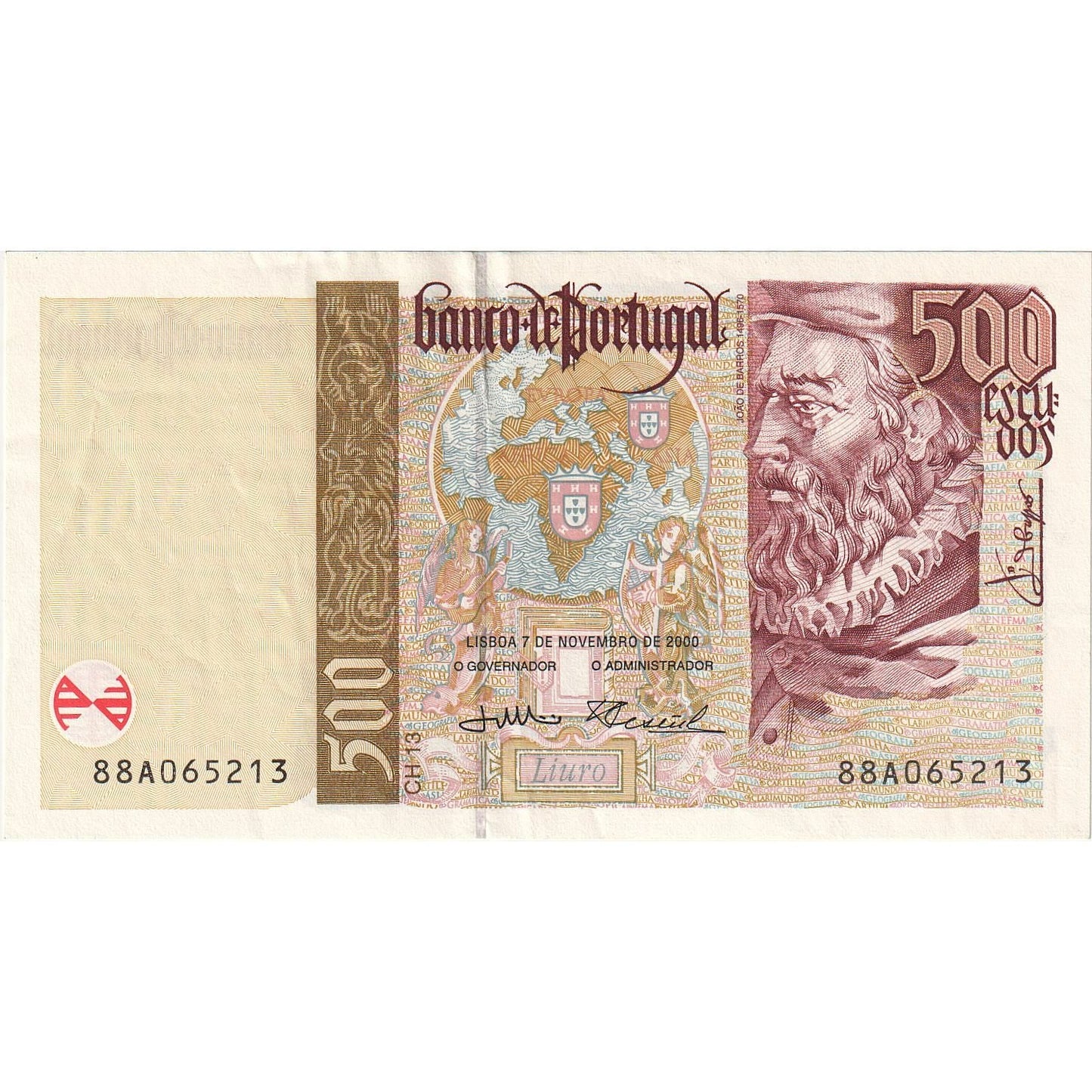 Portugalia, 
  
  500 escudo, 
  
  2000-11-07