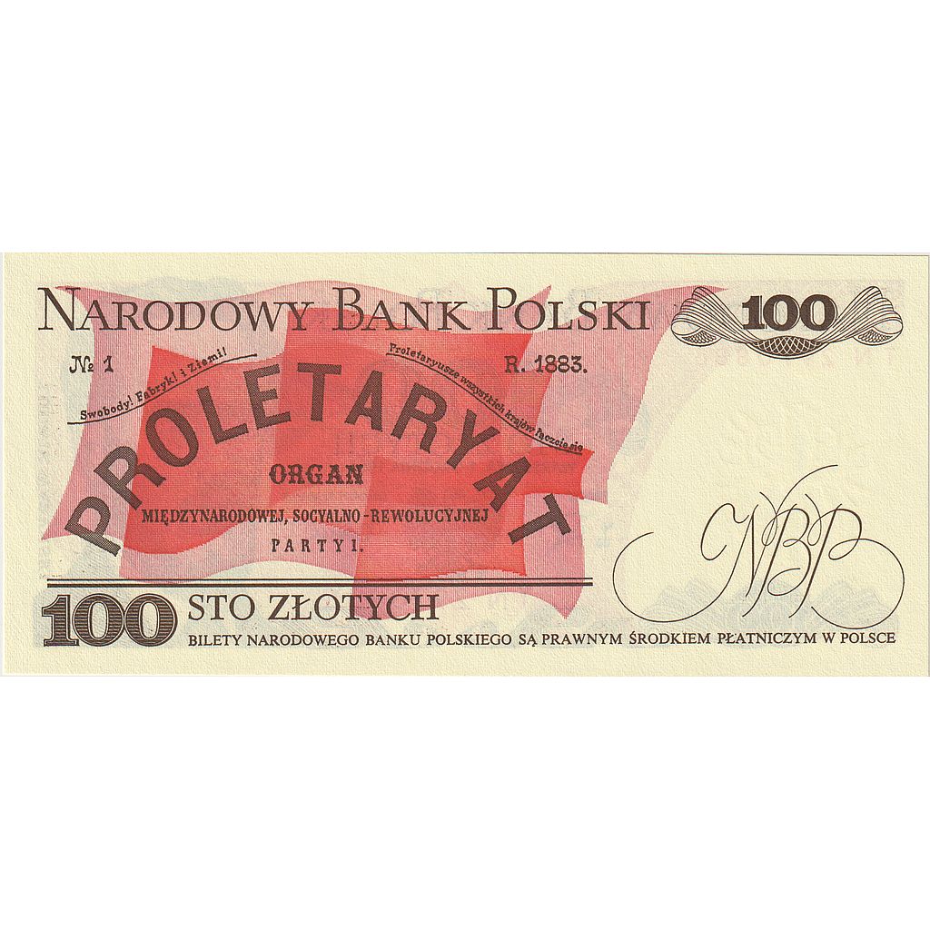 Banknot, 
  
  Polska, 
  
  100 złotych