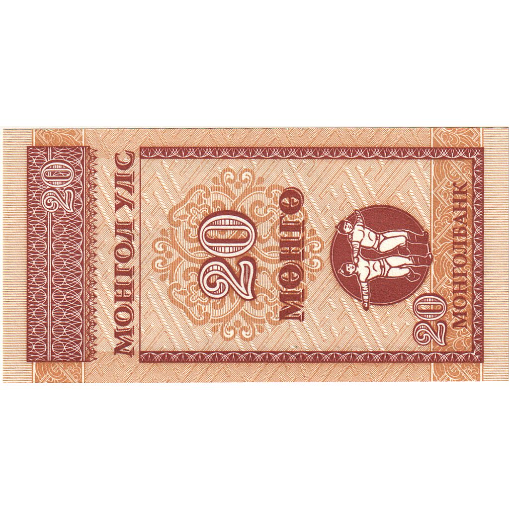 Banknot, 
  
  Mongolia, 
  
  20 Mongo