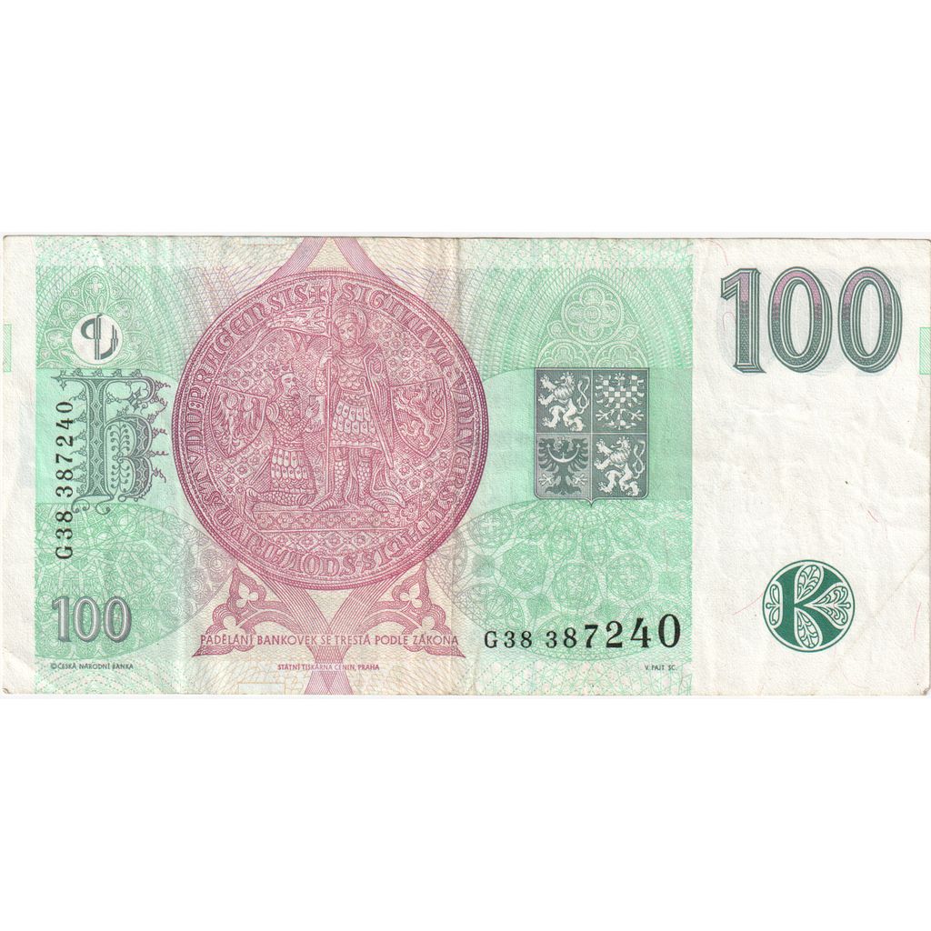 Czechy, 
  
  100 koron, 
  
  UA(50-53)