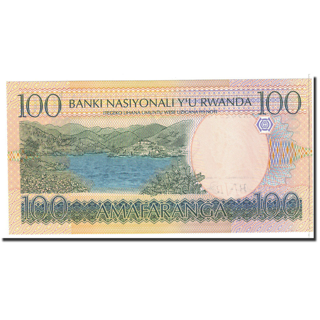 Banknot, 
  
  Rwanda, 
  
  100 franków