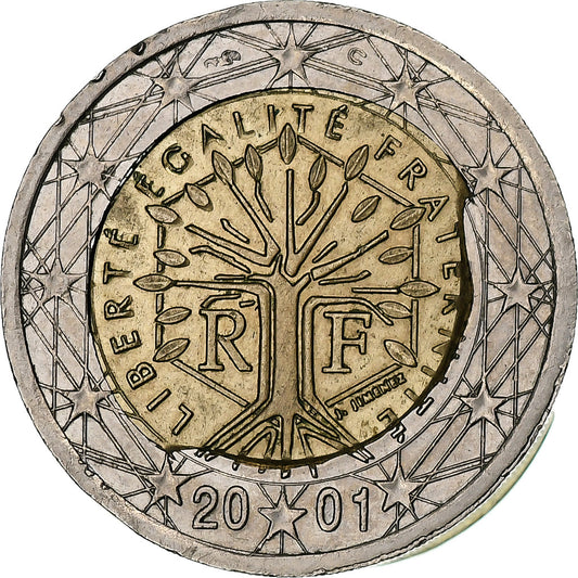 Francja, 
  
  2 euro, 
  
  2001