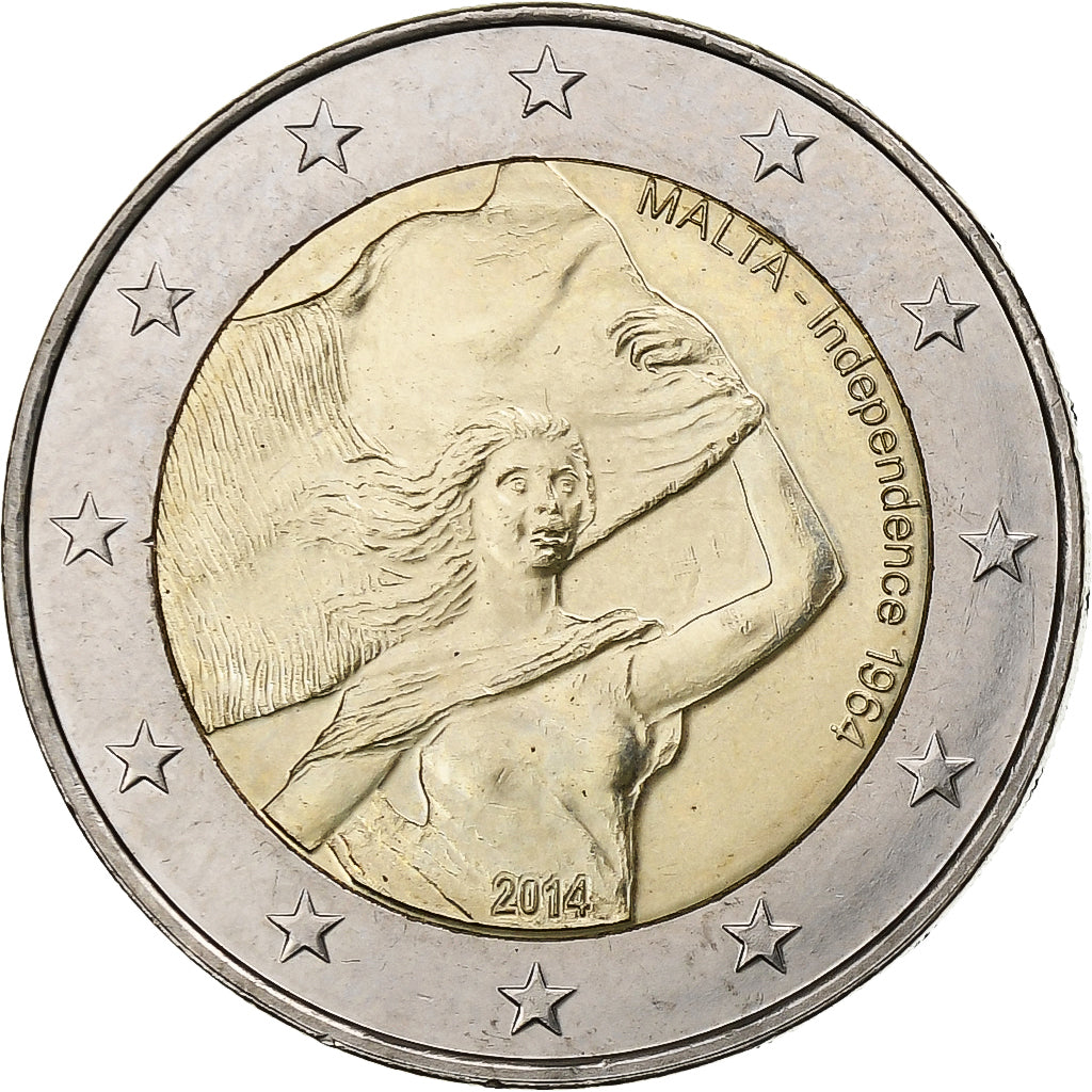 Malta, 
  
  2 euro, 
  
  Unabhängigkeit im Jahr 1964