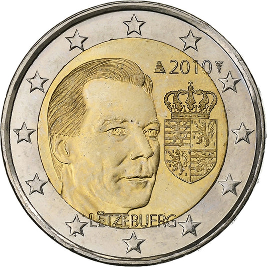 Luksemburg, 
  
  2 euro, 
  
  Henryk I. Herzog Henri