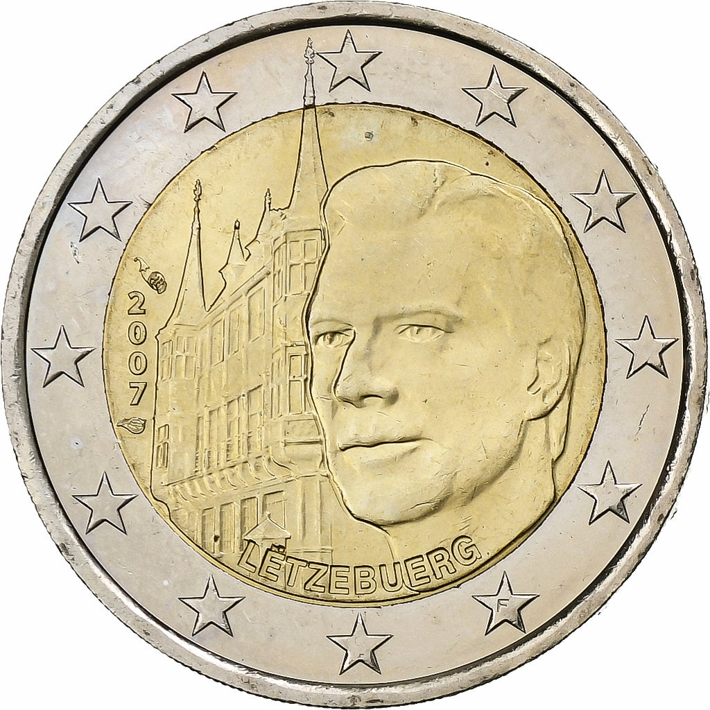 Luksemburg, 
  
  2 euro, 
  
  Großherzogliches Palais Heinrich I