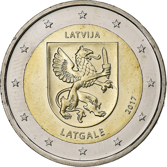 Litwa, 
  
  2 euro, 
  
  Łatgalia