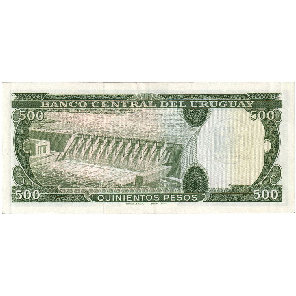 Urugwaj, 
  
  0,50 Nuevo Peso na 500 Peso, 
  
  Bez daty (1975)