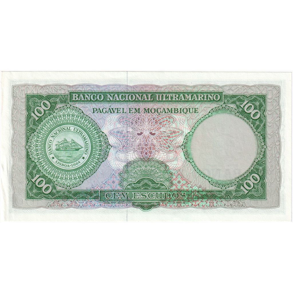 Mozambik, 
  
  100 Escudo, 
  
  1961