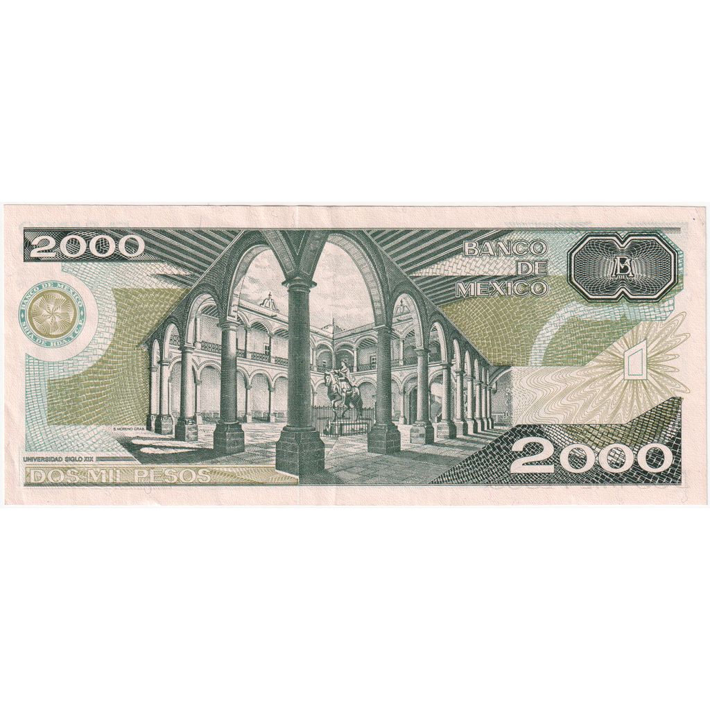 Meksyk, 
  
  2000 Peso, 
  
  24.02.1987