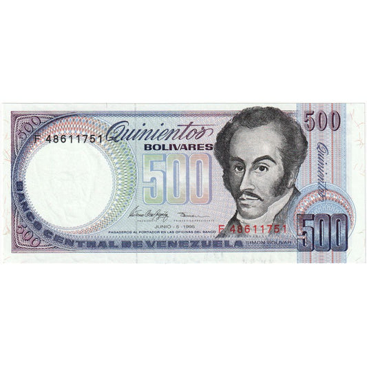 Wenezuela, 
  
  500 boliwarów, 
  
  1995-06-05