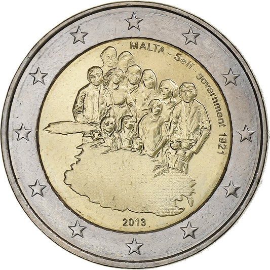 Malta, 
  
  2 euro, 
  
  Rejestracja autonomiczna