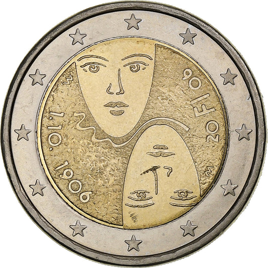 Finlandia, 
  
  2 euro, 
  
  Allgemeines Wahlrecht