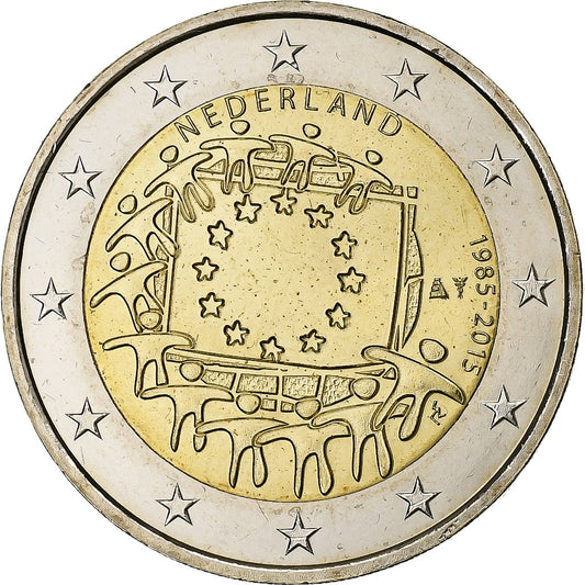 Niederlande, 
  
  2 euro, 
  
  Europäischer Vorhang