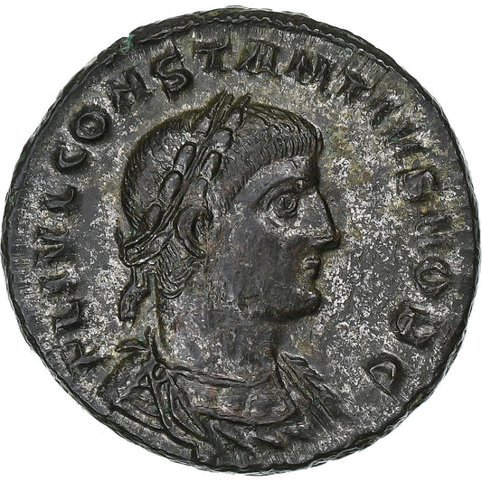 Konstancjusz II, 
  
  Follis, 
  
  326-328