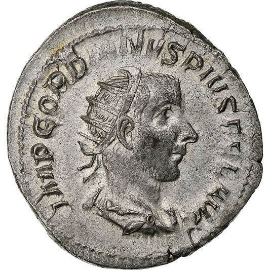 Gordian III, 
  
  Antoninian, 
  
  243-244