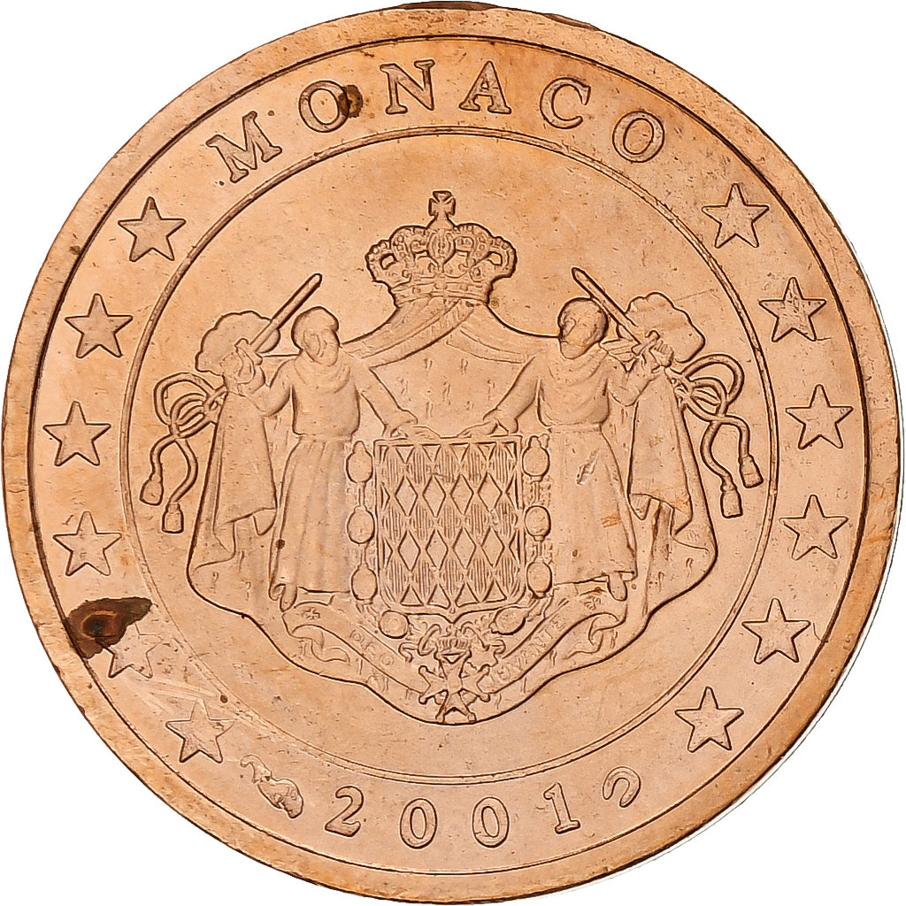 Francja, 
  
  Rainier III, 
  
  2 eurocenty